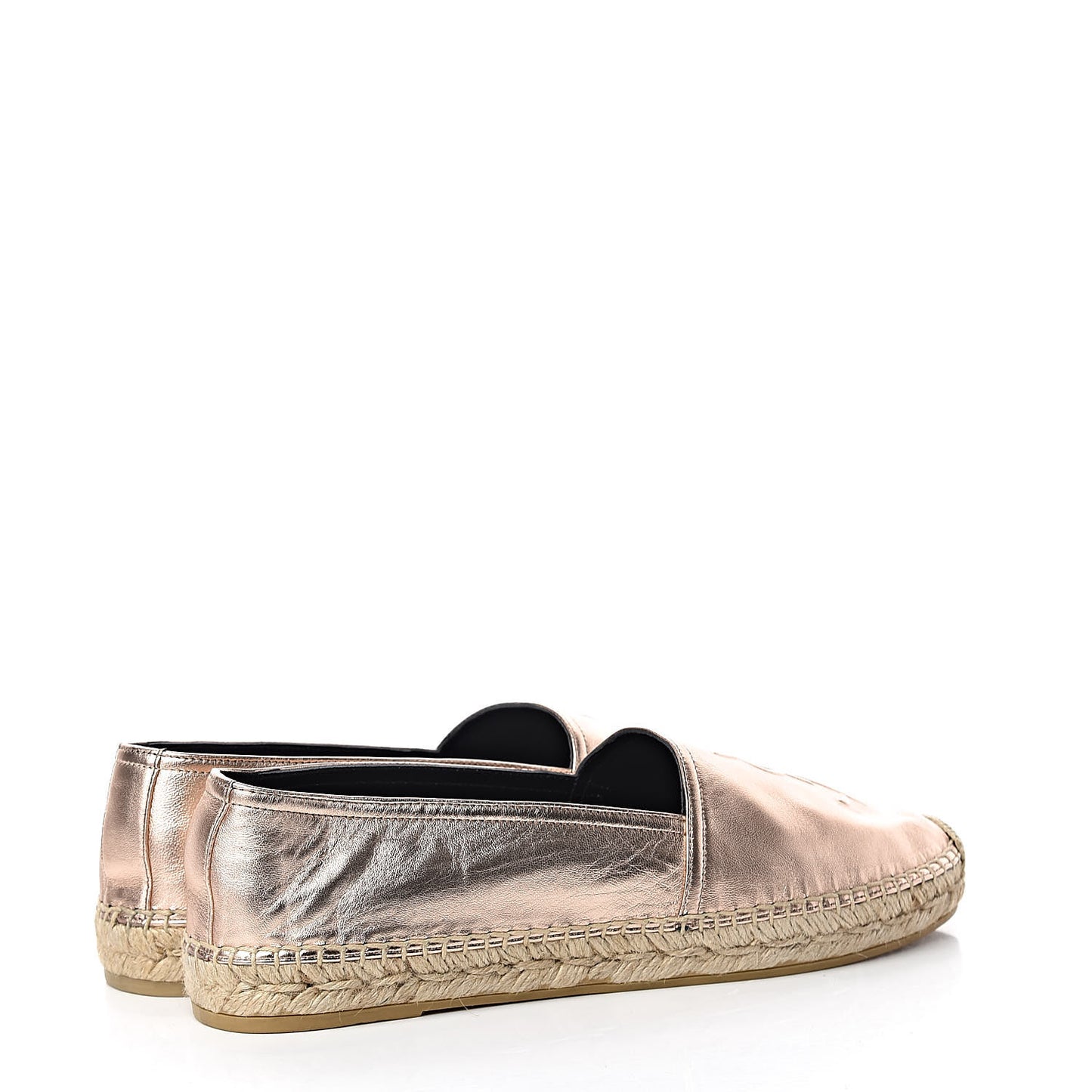 Metallic Lambskin Monogram Espadrilles 39 Blush