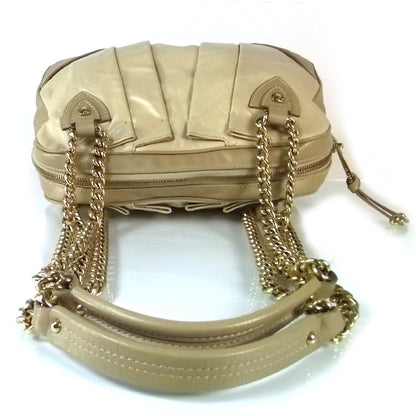Marc Jacobs Leather Pleated Little Gordon Shoulder Bag Stone 4 of 11