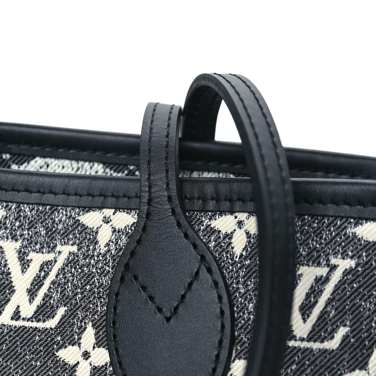 Louis Vuitton Denim Monogram Jacquard Neverfull MM Grey 11 of 11