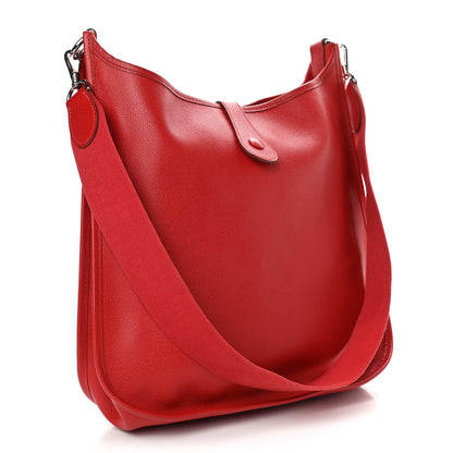 Hermes Courchevel Evelyne GM Rouge Vif 2 of 4