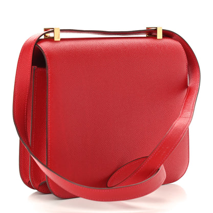 Hermes Epsom Constance 24 Rouge Casaque 3 of 9