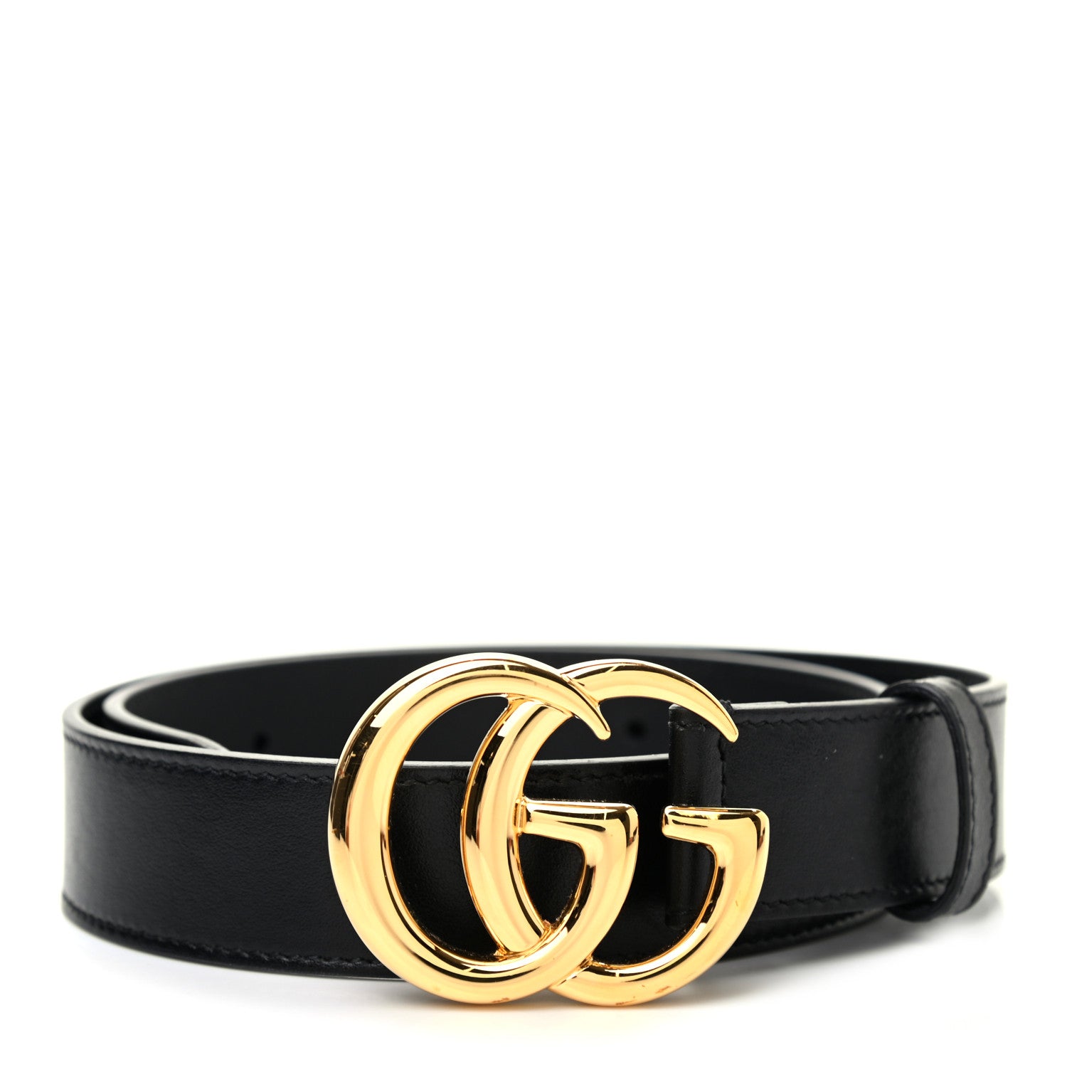 Gucci Plutone Calfskin Double G 30mm Belt 70 28 Black 1 of 5