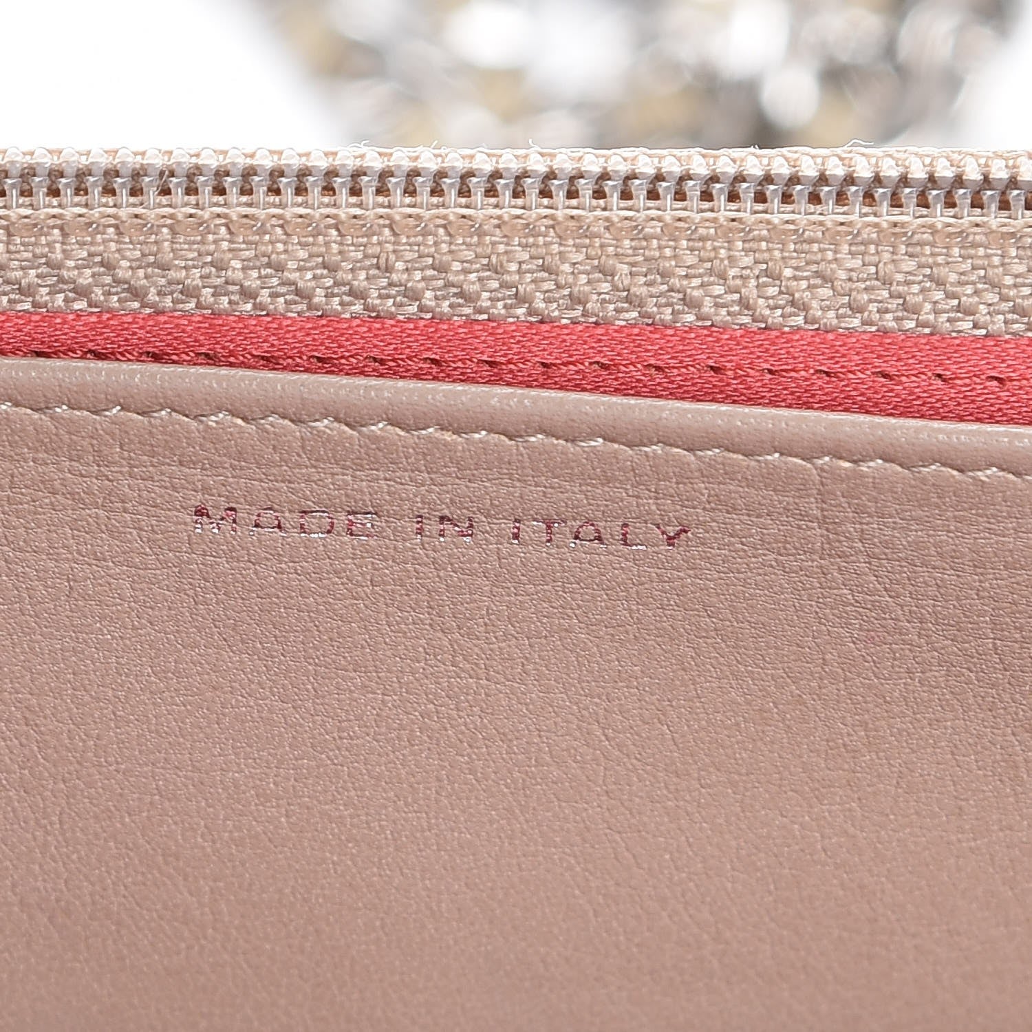 Chanel Vinyl Lipstick Wallet On Chain WOC Beige 7 of 10