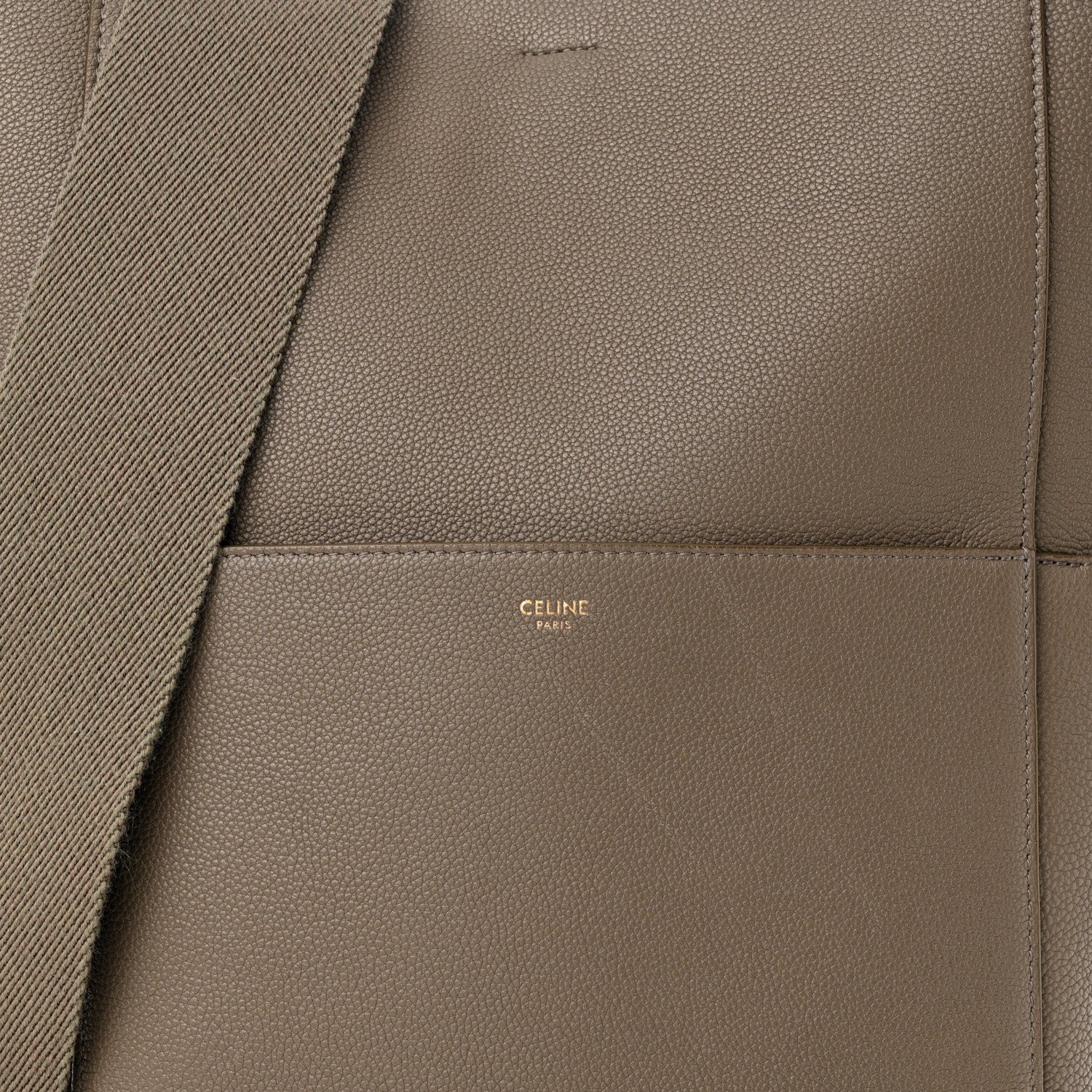 Celine Soft Grained Calfskin Sangle Bucket Bag Taupe 8 of 17