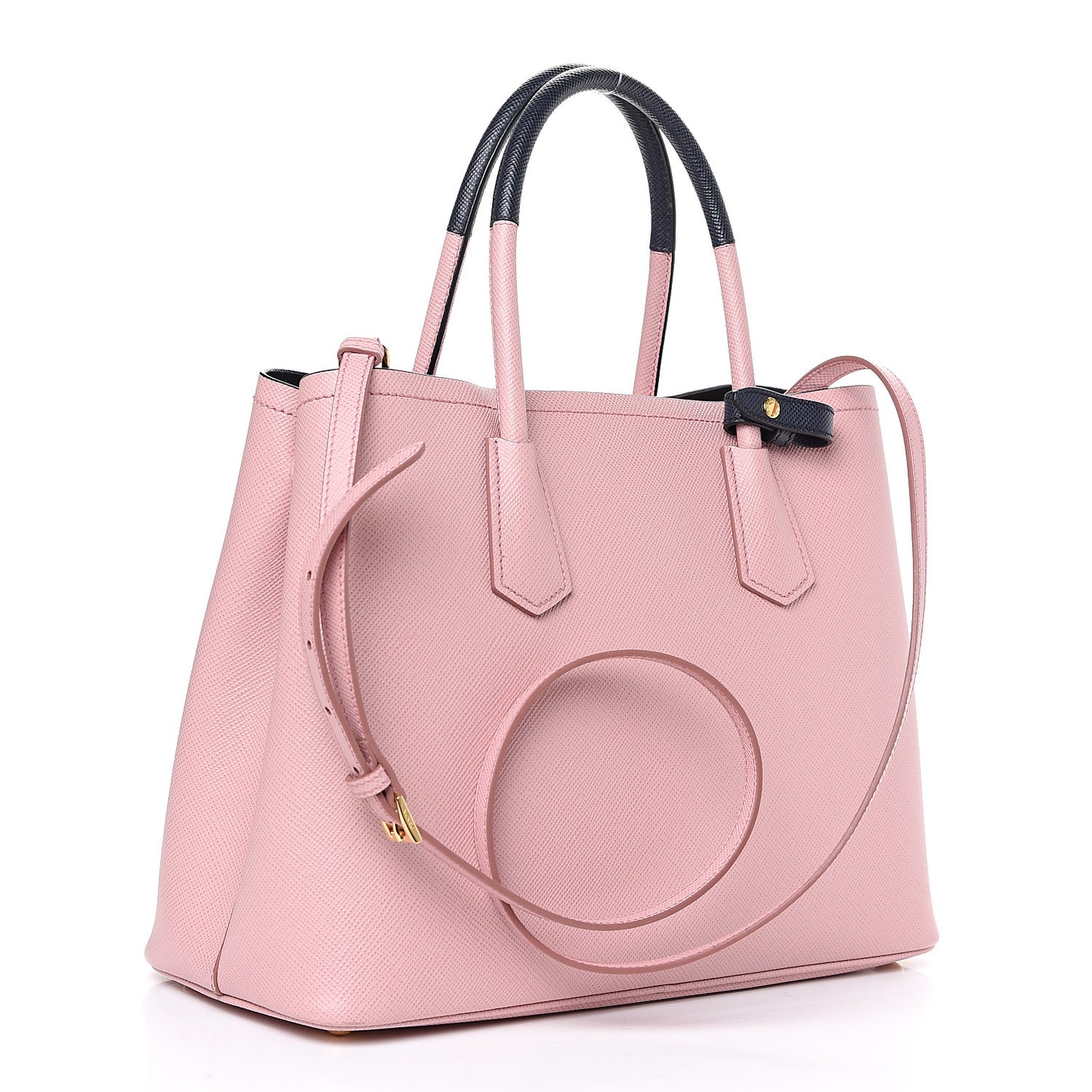 Saffiano Cuir Medium Bi-Color Double Bag Pesco Baltico