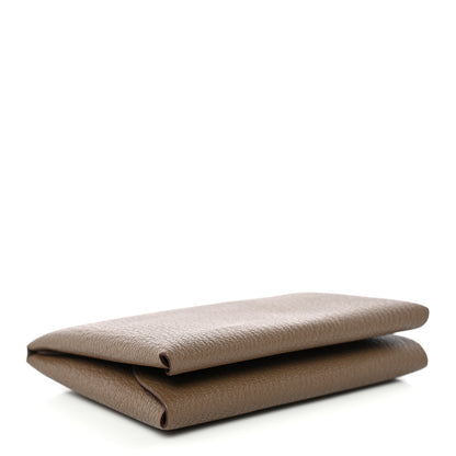 Hermes Chevre Mysore Calvi Duo Card Case Etoupe 4 of 9