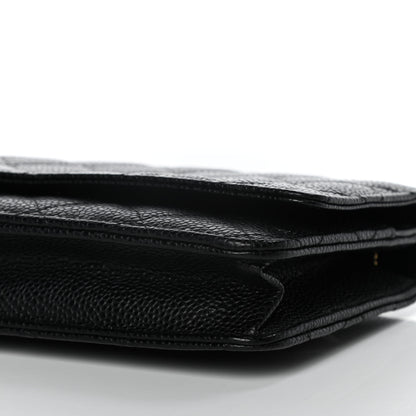 Chanel Caviar Quilted Wallet On Chain WOC Black 12 of 14