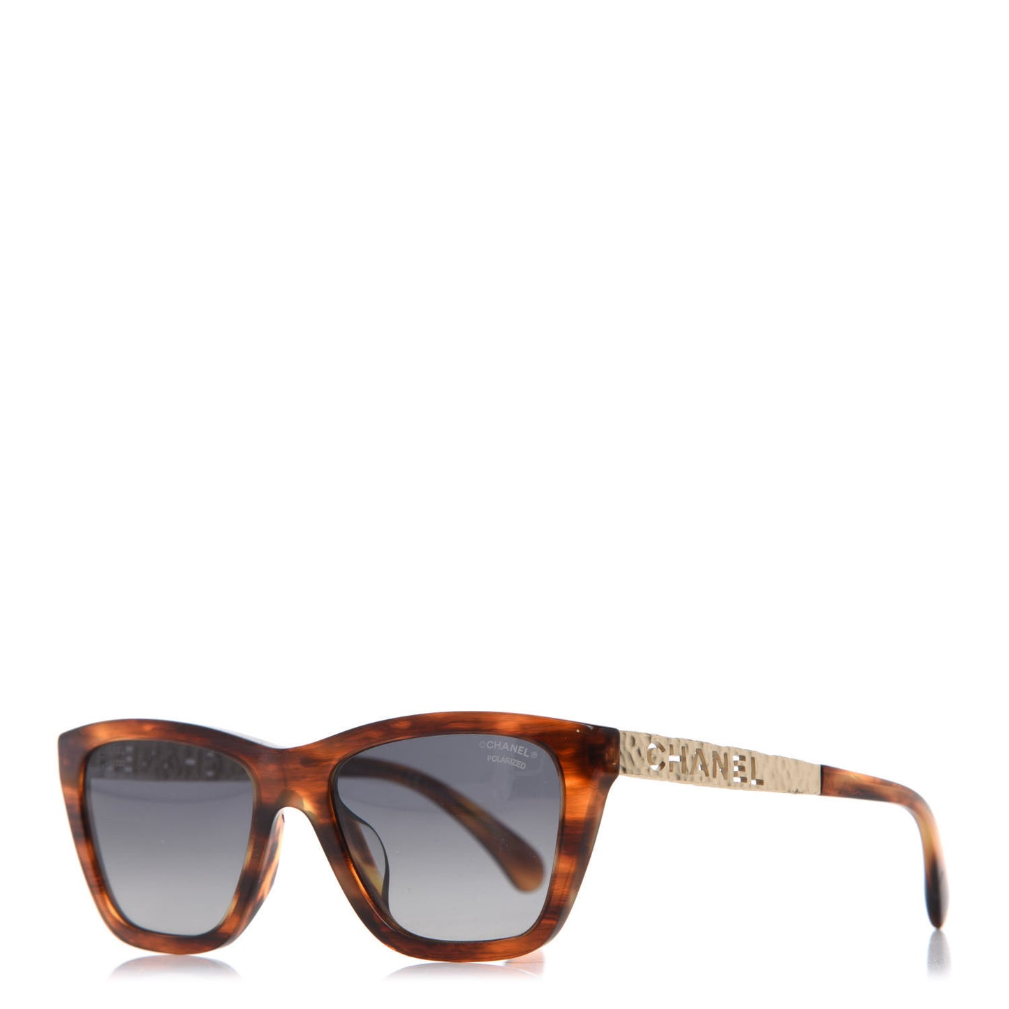 Acetate Metal Rectangle Sunglasses 5442-A Tortoise