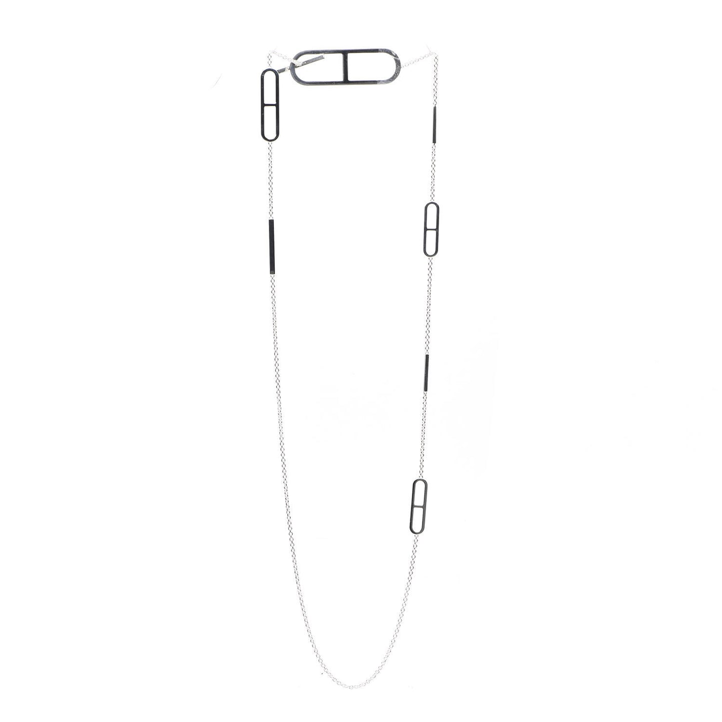 Sterling Silver Ever Chaine d'Ancre Long Necklace