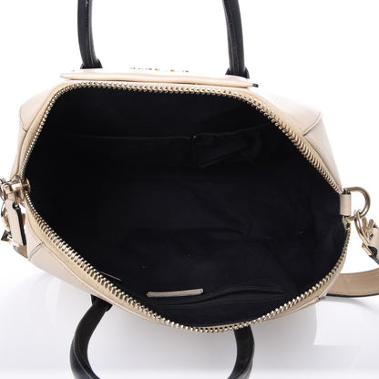 Givenchy Calfskin Leather Bi-Color Medium Antigona Beige Black 11 of 12