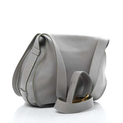 Chloe Calfskin Medium Marcie Round Crossbody Bag Cashmere Grey 3 of 16