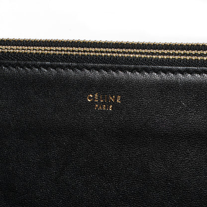 Celine Lambskin Large Trio Crossbody Bag Black 8 of 8