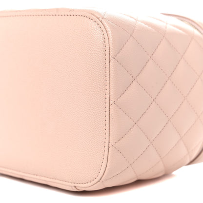 Chanel Caviar Quilted Large Vanity Pouch Light Beige 10 of 11