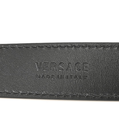 Versace Calfskin Tonal 3cm La Medusa Belt 90 36 Black 5 of 6