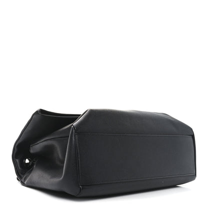 Saint Laurent Grain De Poudre Medium West Hollywood Monogram Fold-Over Black 4 of 10