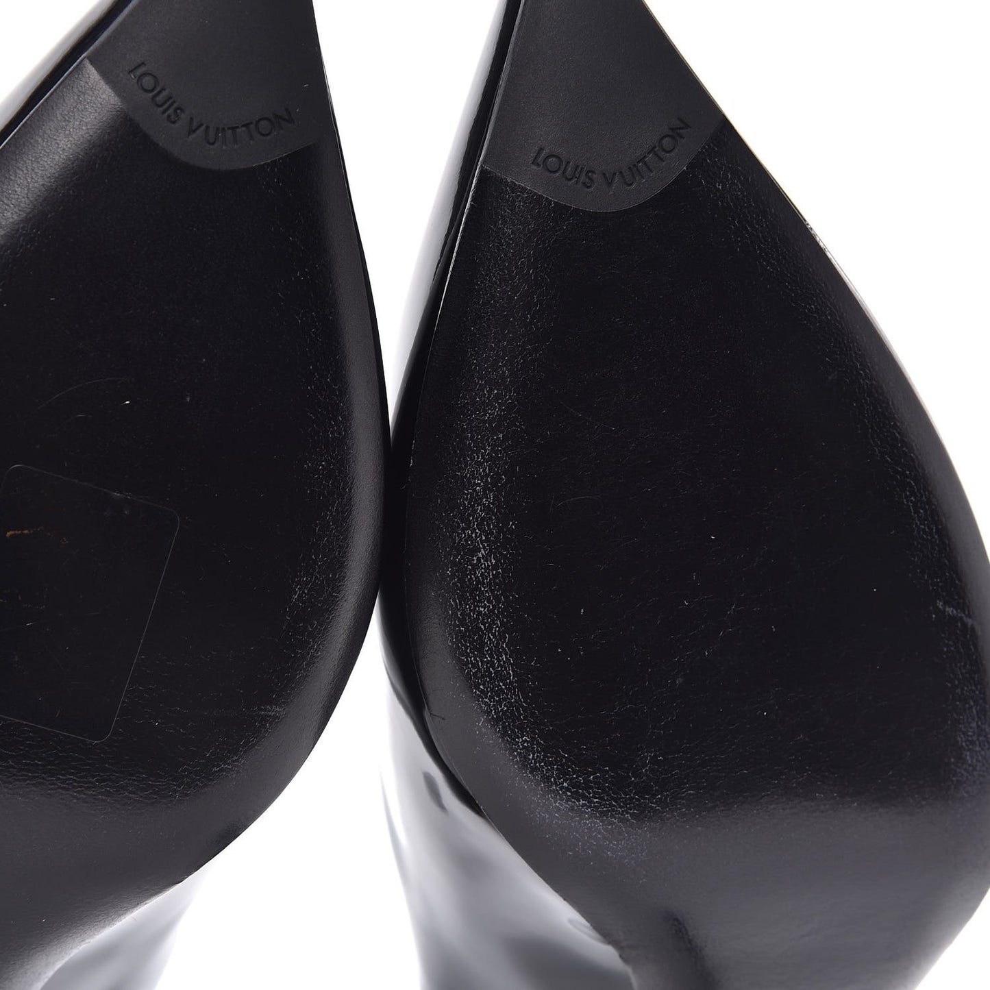 Glazed Calfskin Eyeline Pumps 40 Black