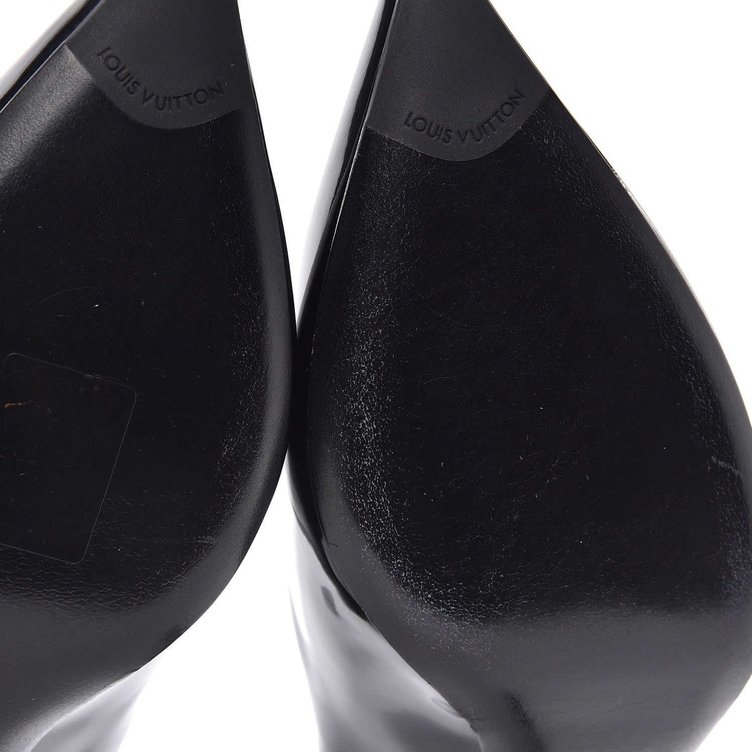 Louis Vuitton Glazed Calfskin Eyeline Pumps 40 Black 9 of 10