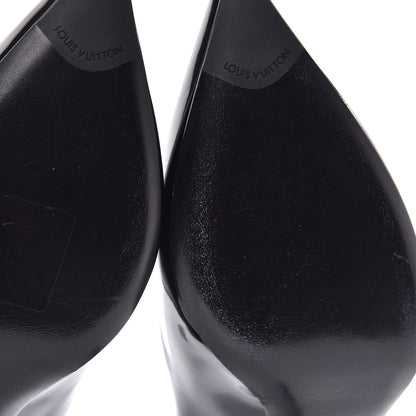 Louis Vuitton Glazed Calfskin Eyeline Pumps 40 Black 9 of 10