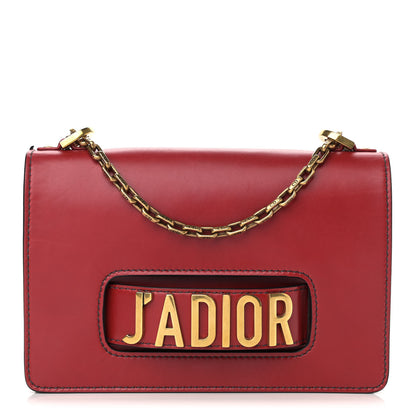 Christian Dior Calfskin J'Adior Chain Flap Bag Red 1 of 13