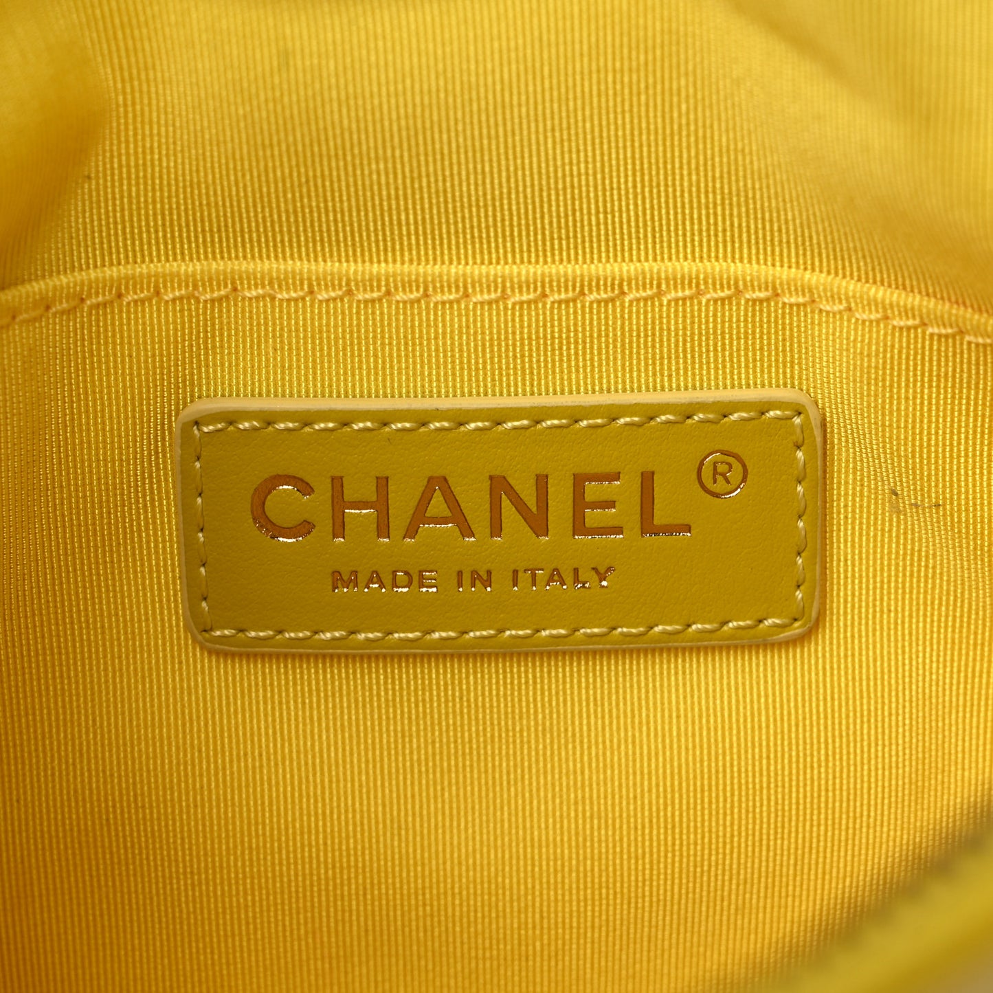 Lambskin Quilted Waist Belt Bag Yellow