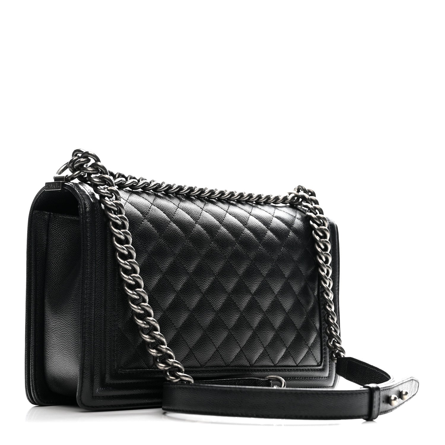 Chanel Caviar Quilted New Medium Boy Flap Black 3 of 12