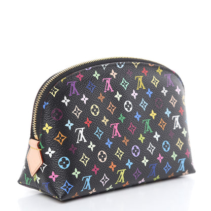 Louis Vuitton Monogram Multicolor Cosmetic Pouch Black Grenade 3 of 9