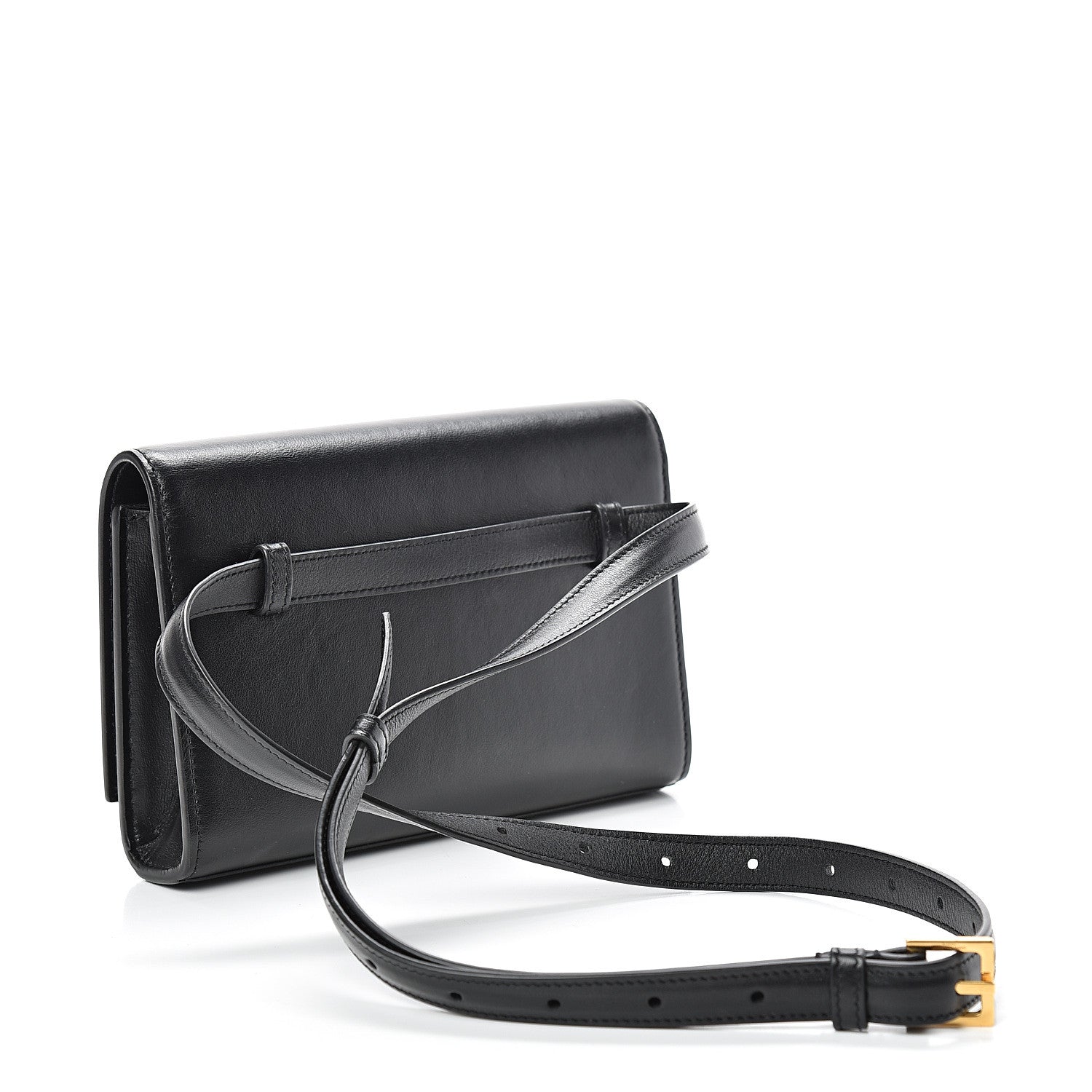 Saint Laurent Smooth Calfskin Monogram Kate Belt Bag Black 2 of 12