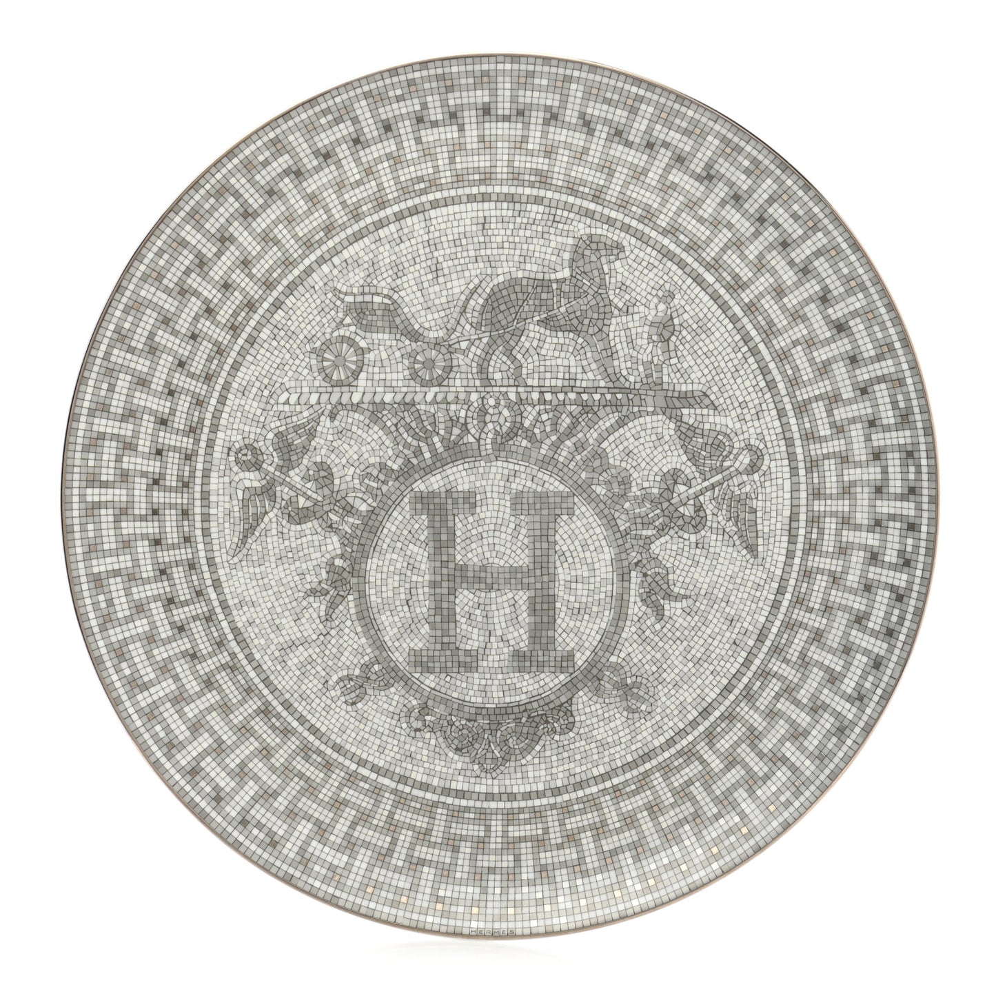 Porcelain Mosaique au 24 Platine Tart Platter