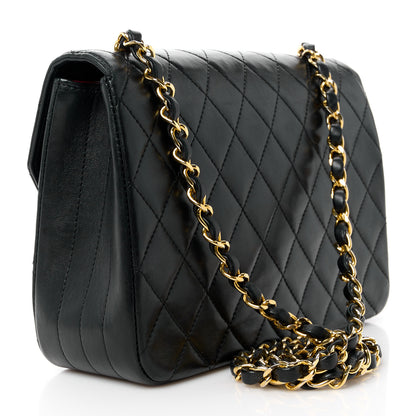 Chanel Lambskin Quilted Small Single Flap Black 3 of 13