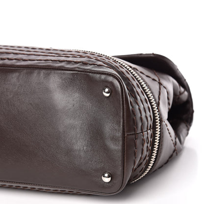 Chanel Calfskin Large Expandable Flap Bag Brown 6 of 11