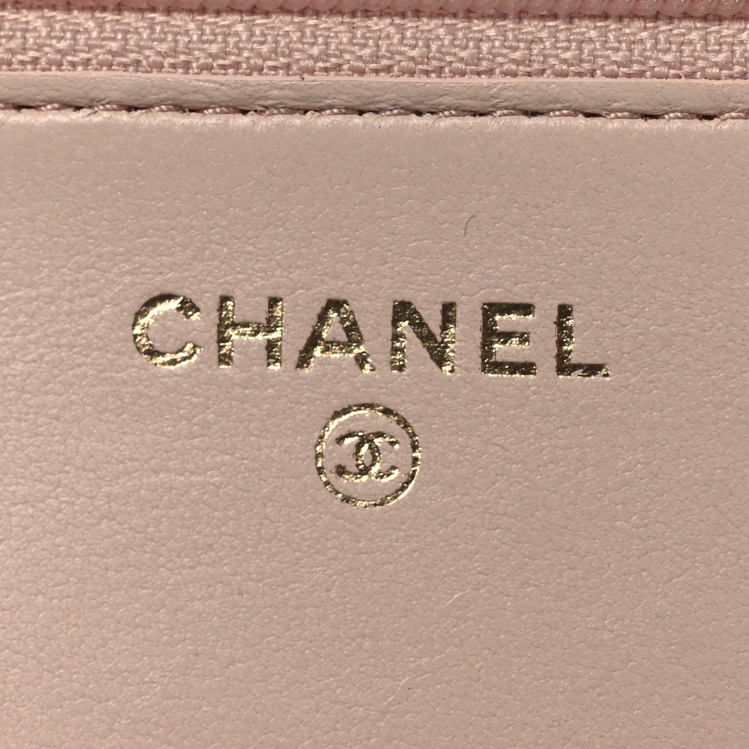 Chanel Lambskin Quilted CC Pearl Crush Wallet on Chain WOC Light Pink 6 of 15