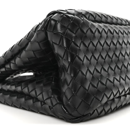 Bottega Veneta Nappa Intrecciato Medium Campana Shoulder Bag Black 8 of 9
