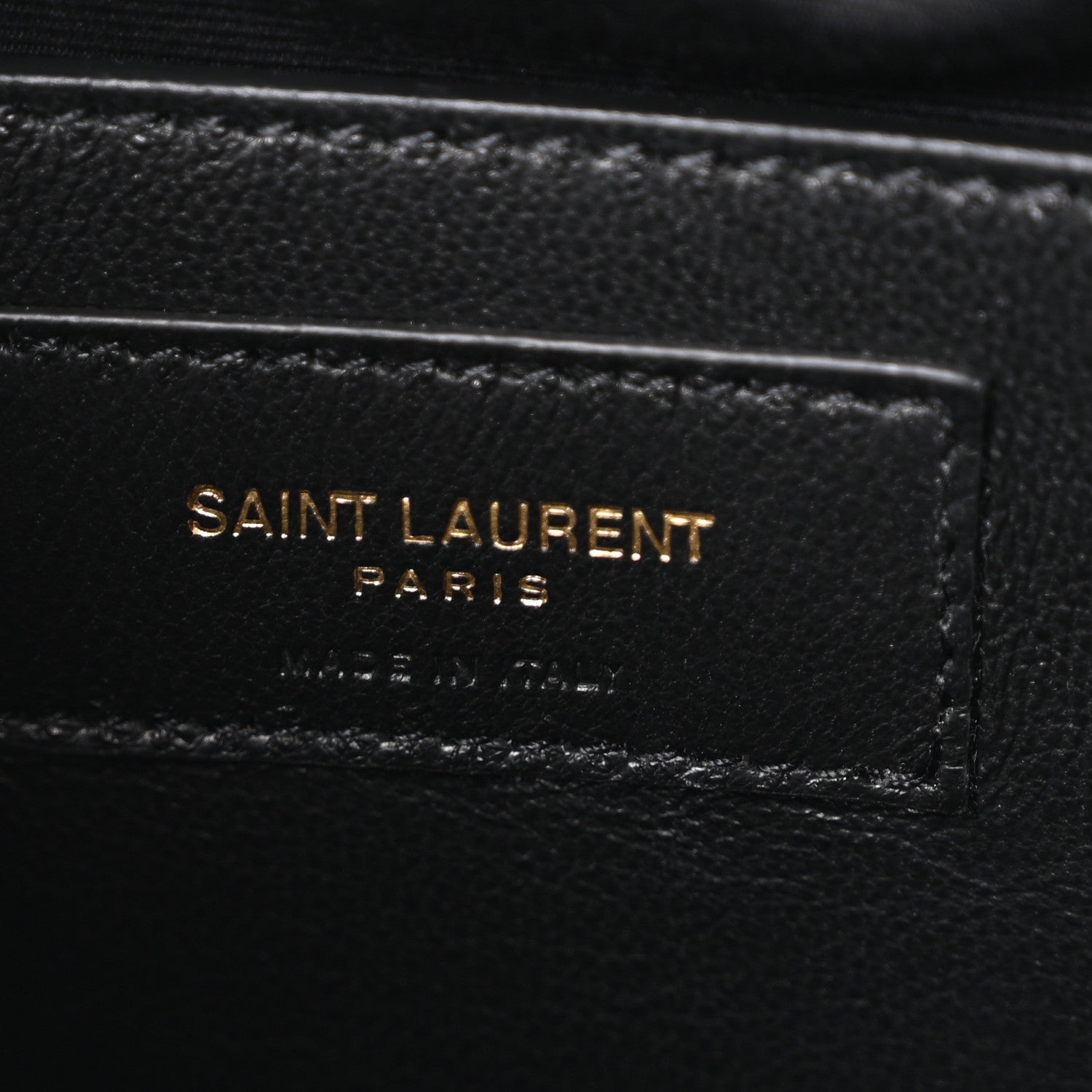 Saint Laurent Crinkled Calfskin Matelasse Monogram Baby Niki Chain Satchel Black 6 of 12