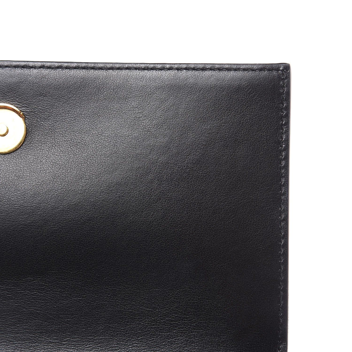 Saint Laurent Calfskin Crocodile Embossed Kate Monogram Tassel Chain Wallet Black 7 of 9