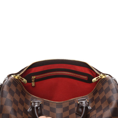 Louis Vuitton Damier Ebene Speedy Bandouliere 30 6 of 9