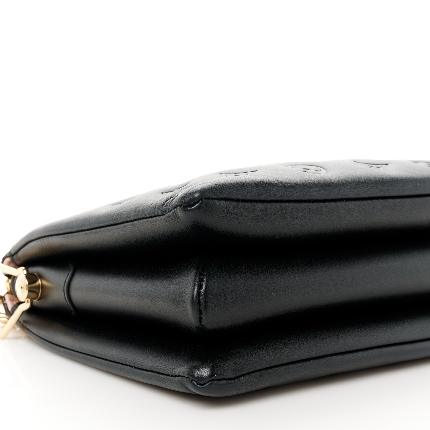 Louis Vuitton Lambskin Embossed Monogram Coussin PM Black 11 of 12