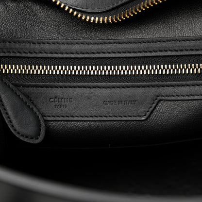 Celine Smooth Calfskin Micro Luggage Black 6 of 8