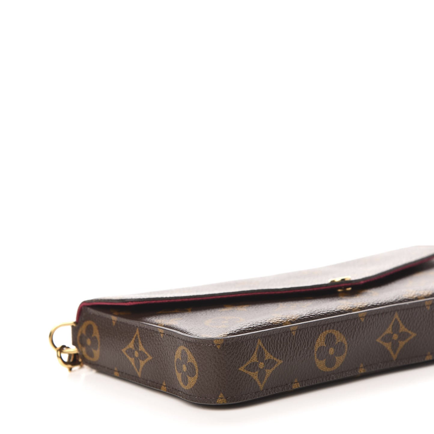 Monogram Pochette Felicie Chain Wallet Fuchsia
