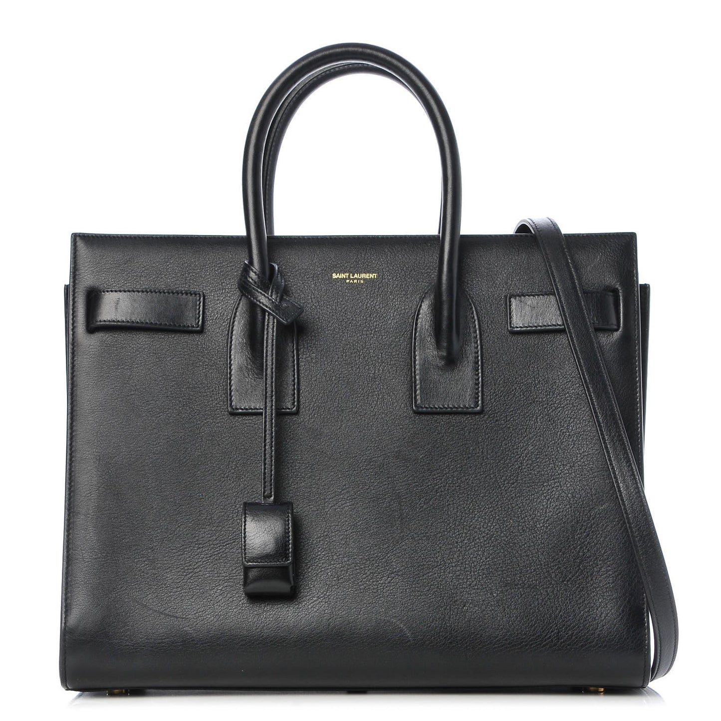 Calfskin Small Sac De Jour Black