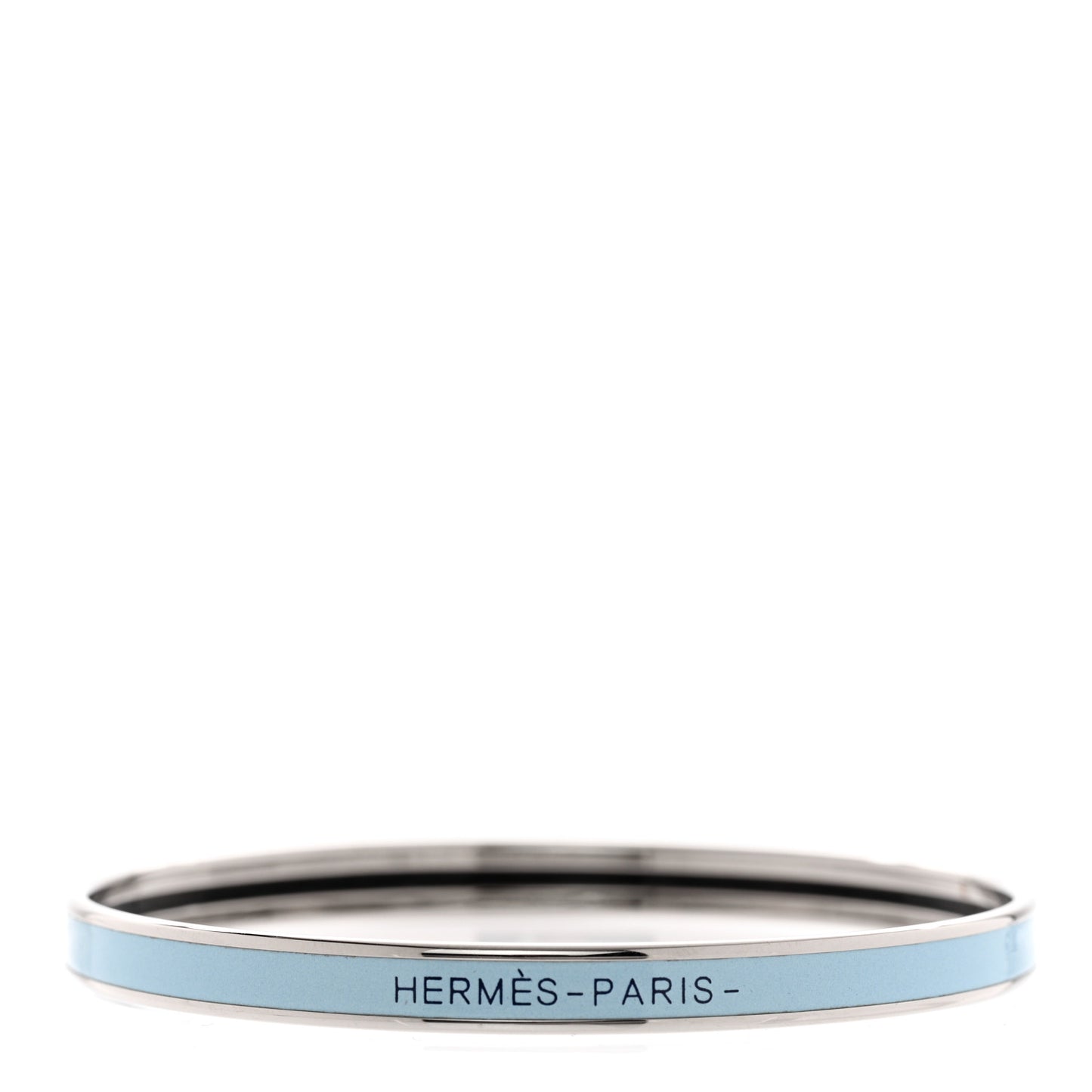 Enamel Printed Extra Narrow Uni Bracelet 65 Bleu Polaire