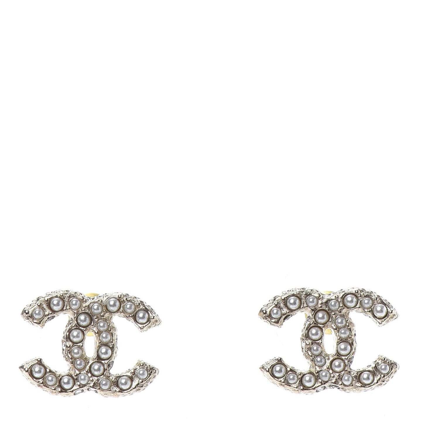 Pearl CC Earrings Gold