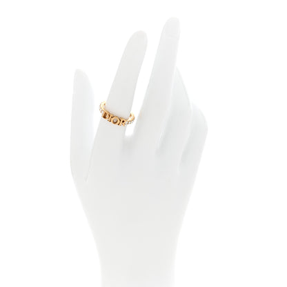 Christian Dior Metal Crystal DIO(R)EVOLUTION Ring 54 6.75 Gold 2 of 4