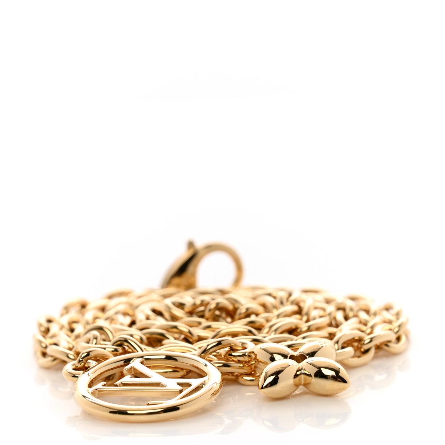 Metal Pochette Coussin Chain Strap Gold