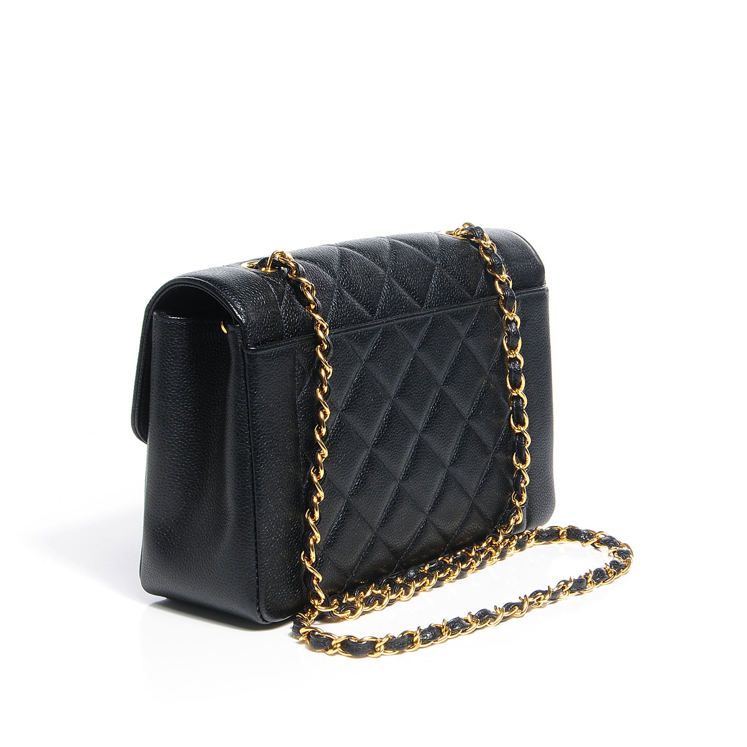Chanel Caviar Quilted Medium Single Flap Black 3 of 8