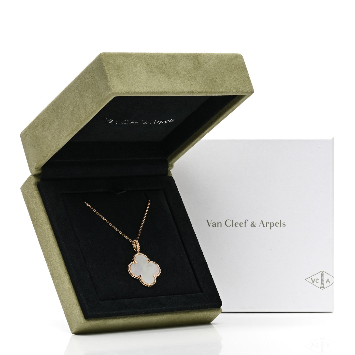 18K Yellow Gold Mother of Pearl Magic Alhambra Long Necklace