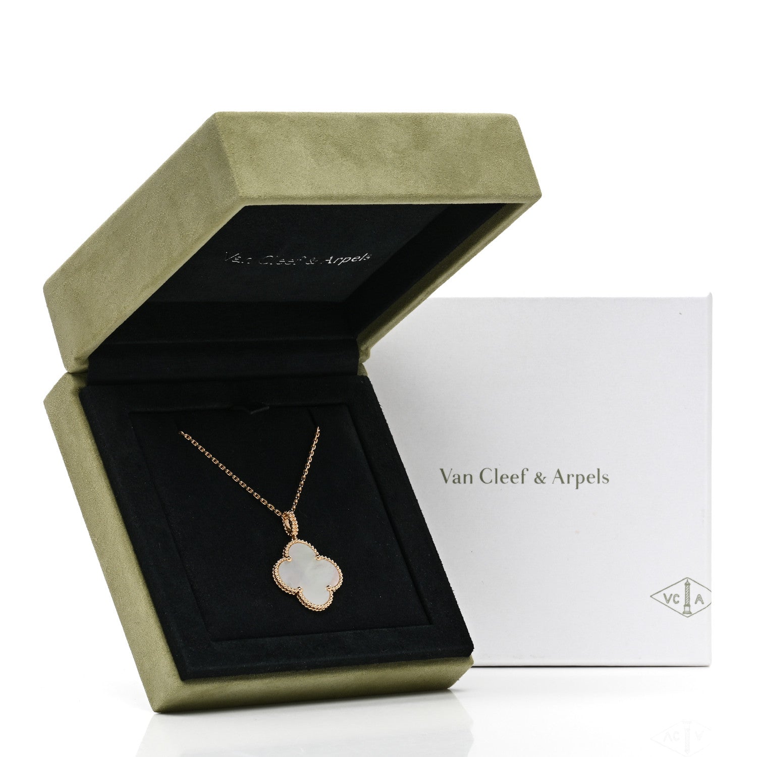 Van Cleef & Arpels 18K Yellow Gold Mother of Pearl Magic Alhambra Long Necklace 6 of 6