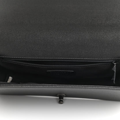 Chanel Caviar Quilted New Medium Boy Flap So Black 5 of 9