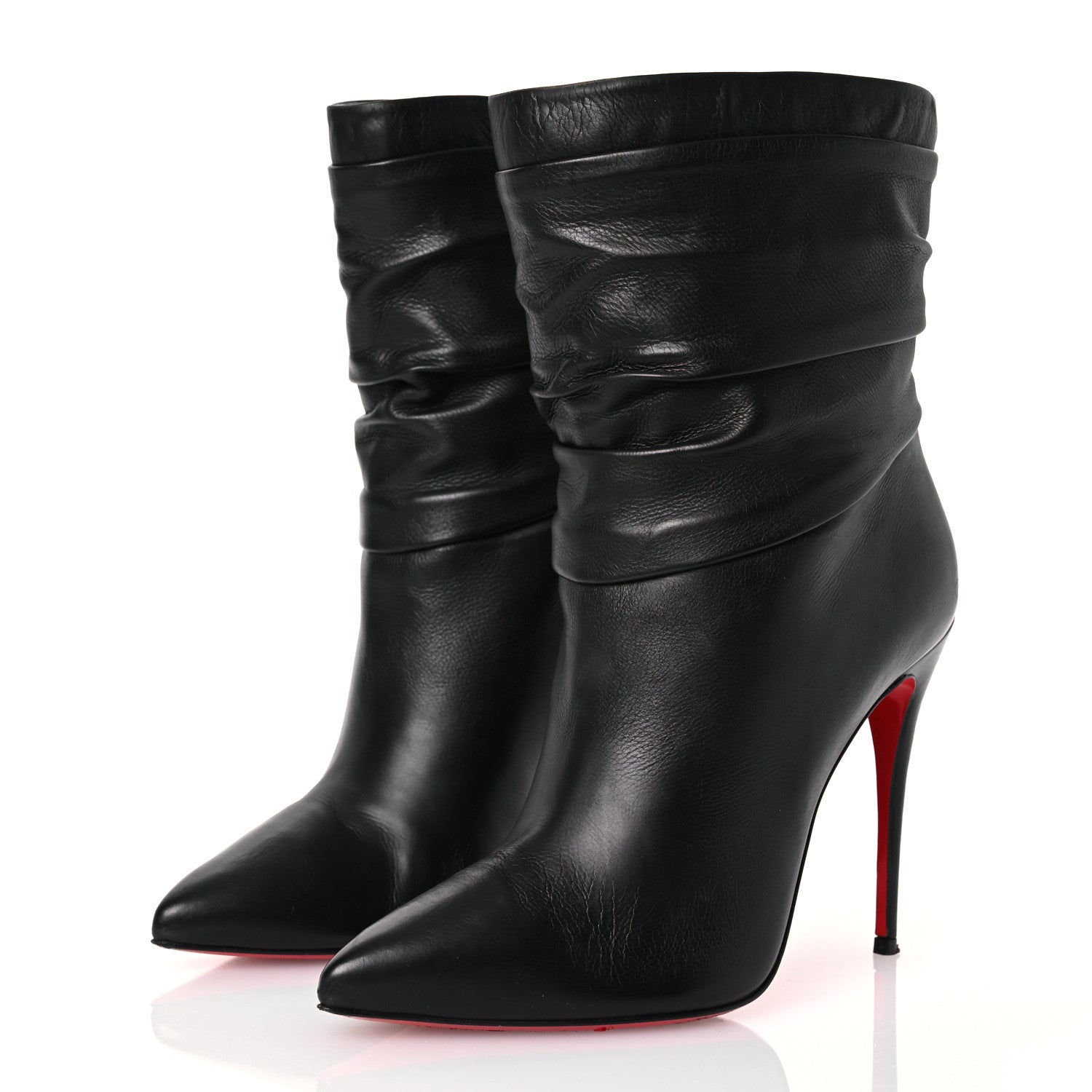 Christian Louboutin Calfskin Ishtar 100 Booties 37 Black 3 of 14