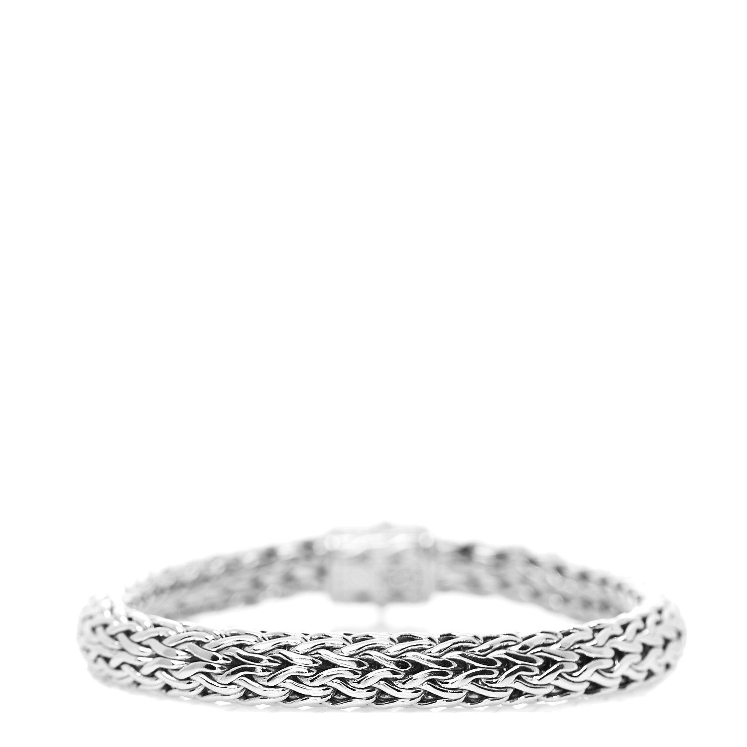 John Hardy Sterling Silver Diamond 7.5mm Classic Chain Bracelet 2 of 3
