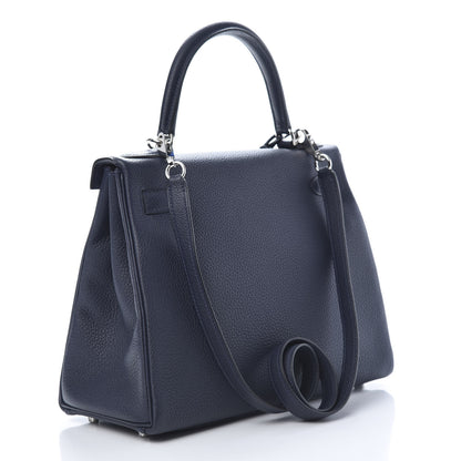 Hermes Togo Kelly Retourne 28 Bleu Nuit 3 of 10